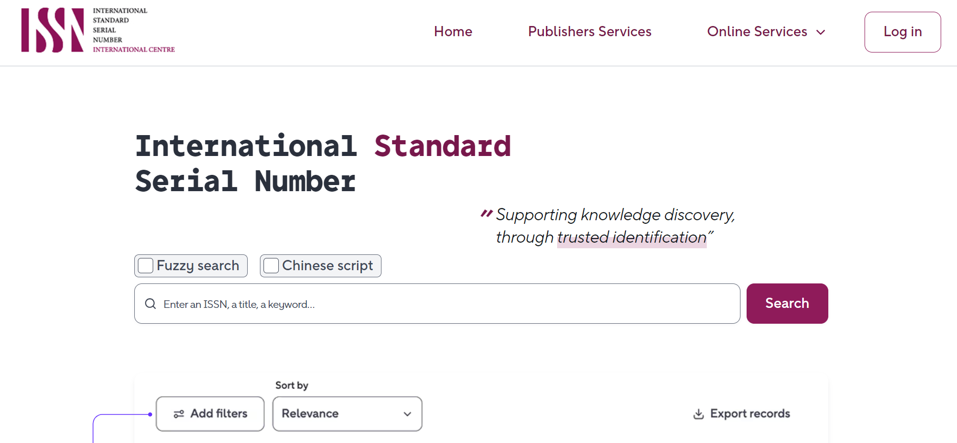 Cek ISSN di Portal ISSN International Standard Serial Number